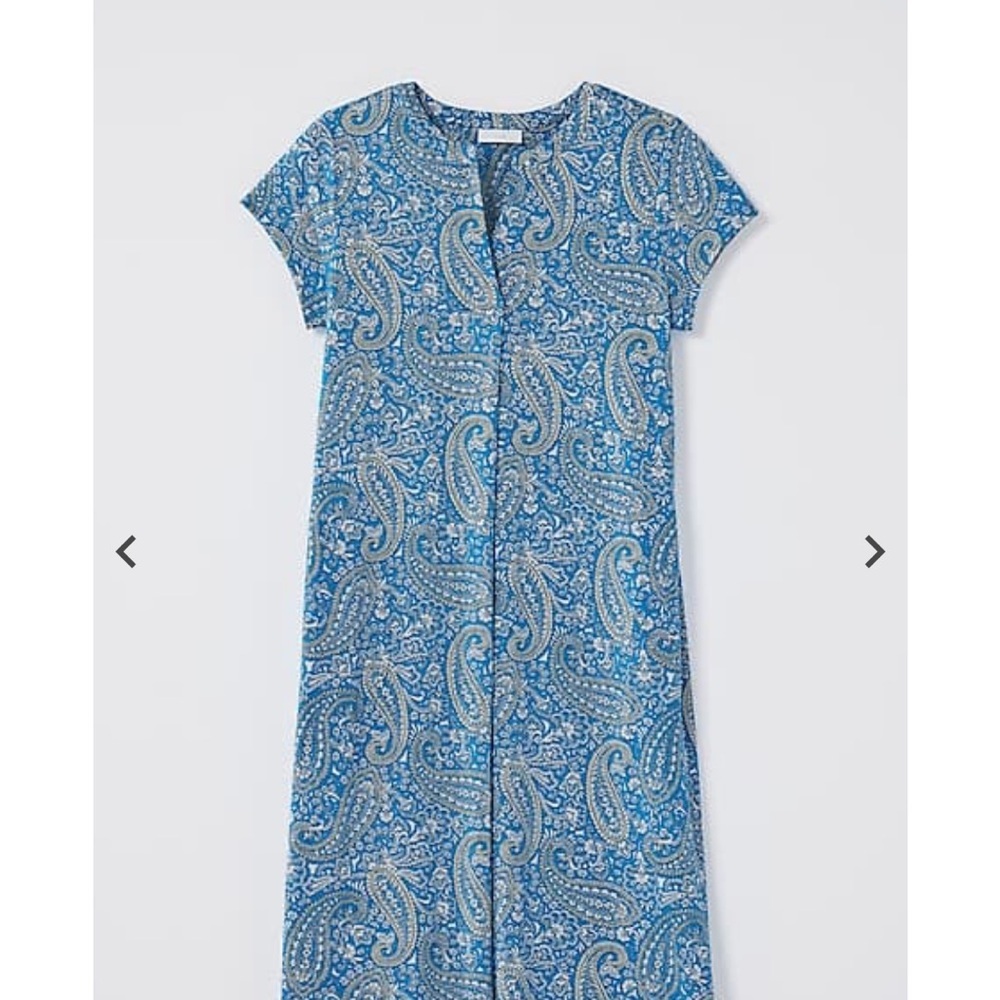 J.Jill Blue Paisley Women's A-Line Dress, NWT, M - Picture 6 of 7